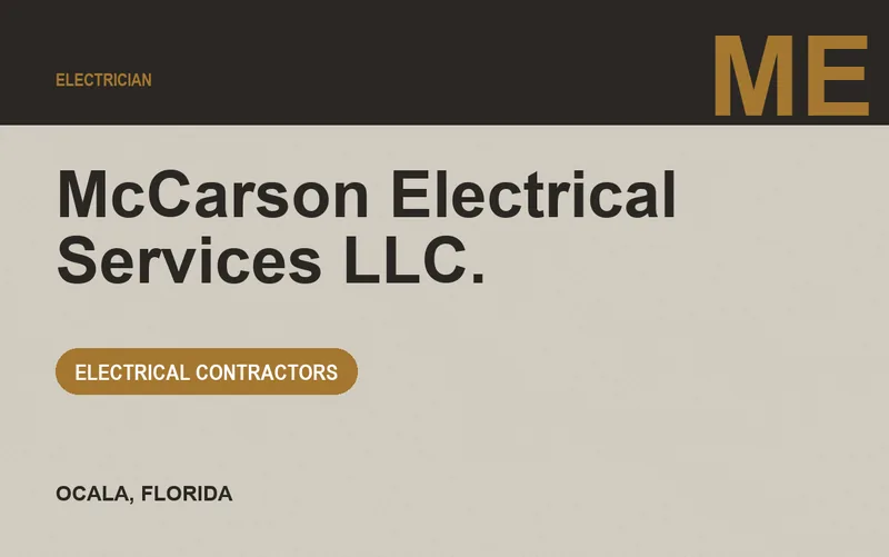 McCarson Electrical Services LLC. in Ocala, Florida