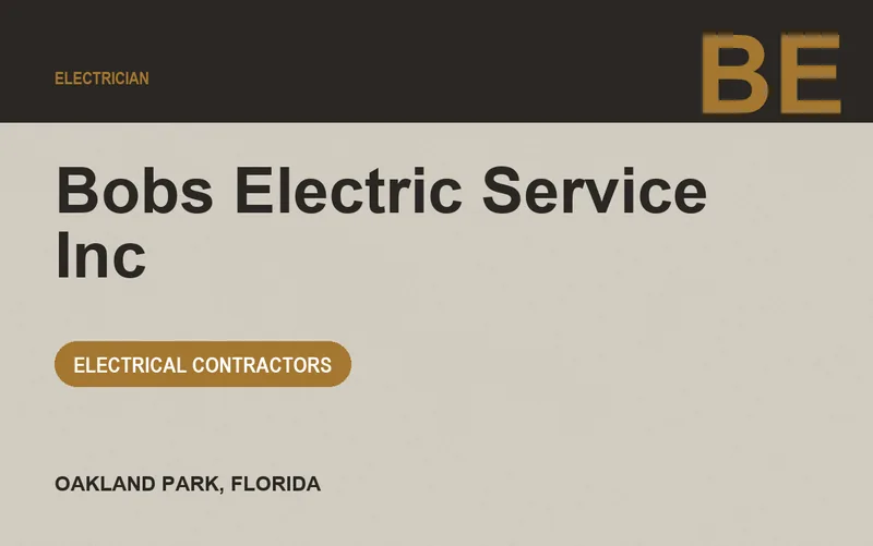 Bobs Electric Service Inc in Oakland Park, Florida