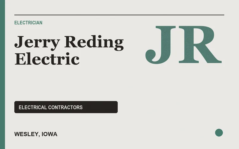 Jerry Reding Electric in Wesley, Iowa