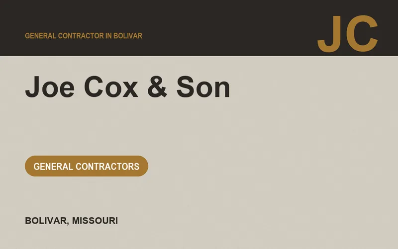 Joe Cox & Son in Bolivar, Missouri
