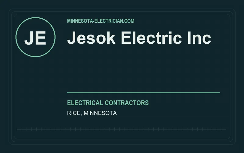 Jesok Electric Inc in Rice, Minnesota