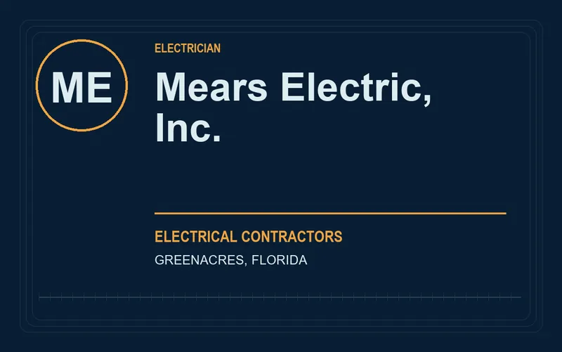 Mears Electric, Inc. in Greenacres, Florida