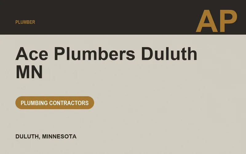 Ace Plumbers Duluth MN in Duluth, Minnesota
