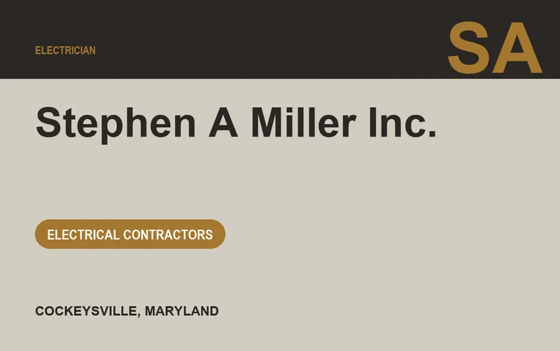 Stephen A Miller Inc. in Cockeysville, Maryland