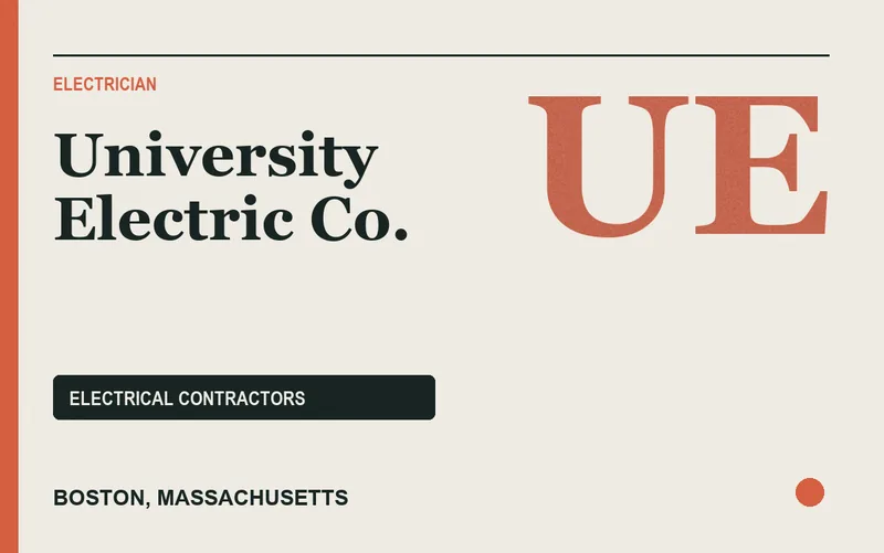 University Electric Co. in Boston, Massachusetts