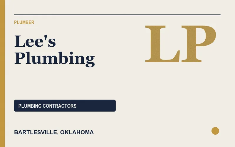 Lee's Plumbing in Bartlesville, Oklahoma