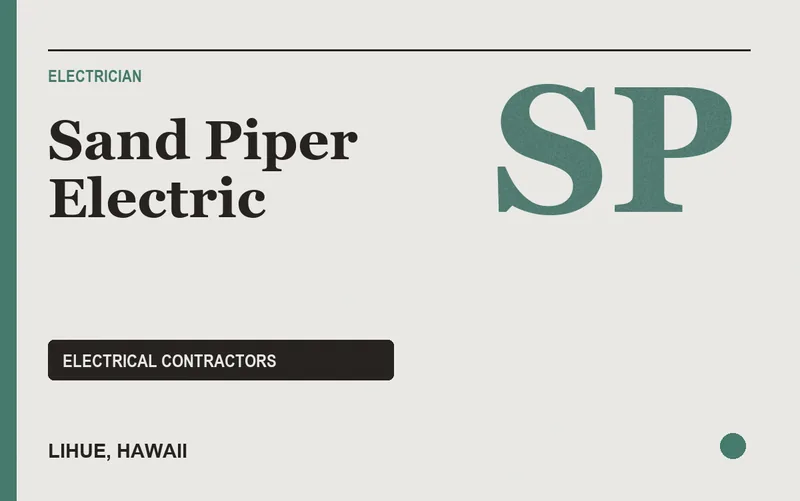 Sand Piper Electric in Lihue, Hawaii