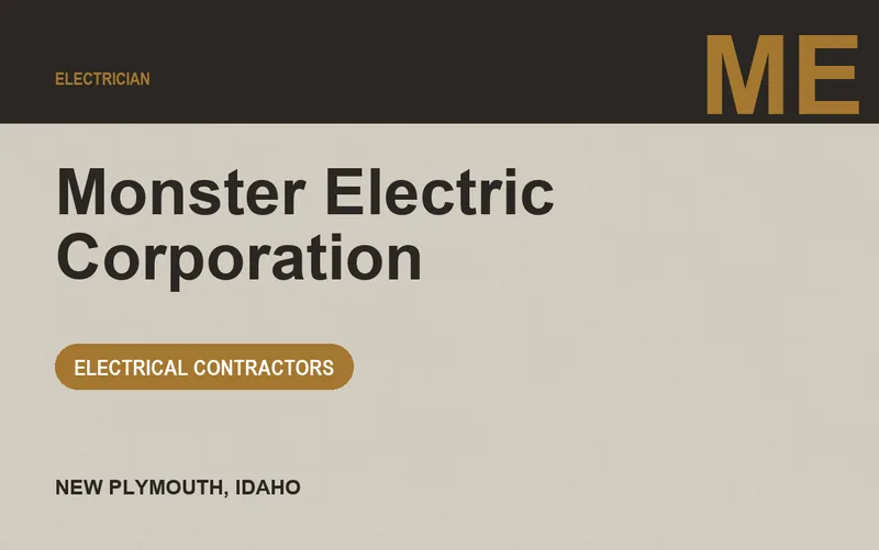 Monster Electric Corporation in New Plymouth, Idaho