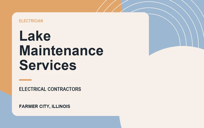 Lake Maintenance Services in Farmer City, Illinois