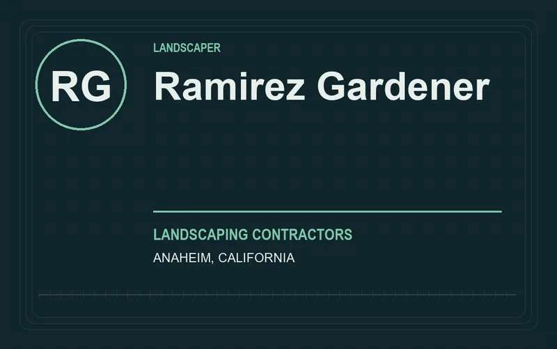 Ramirez Gardener in Anaheim, California