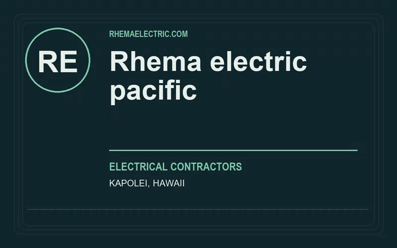 Rhema electric pacific in Kapolei, Hawaii