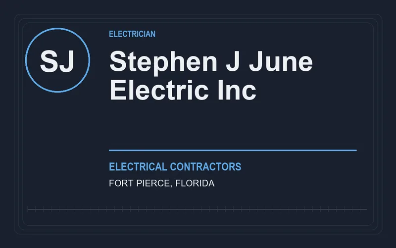 Stephen J June Electric Inc in Fort Pierce, Florida