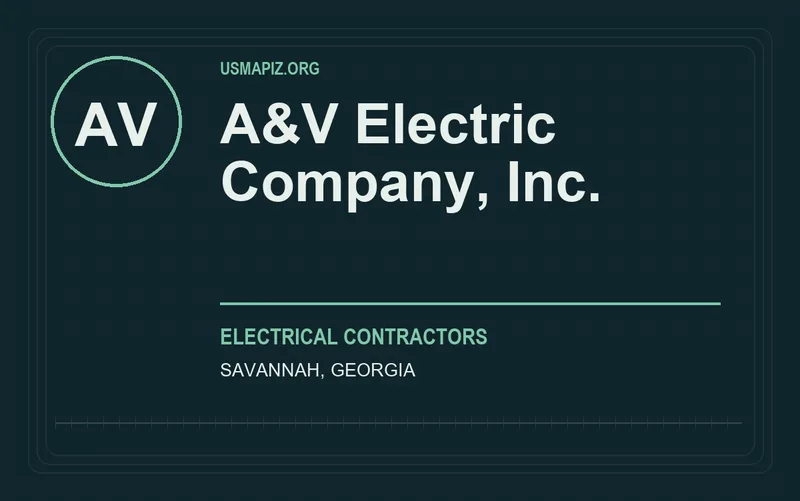 A&V Electric Company, Inc. in Savannah, Georgia