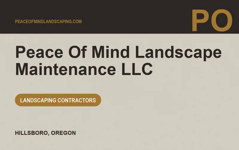 Peace Of Mind Landscape Maintenance LLC in Hillsboro, Oregon