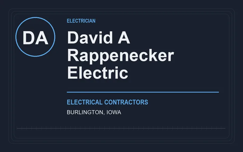 David A Rappenecker Electric in Burlington, Iowa