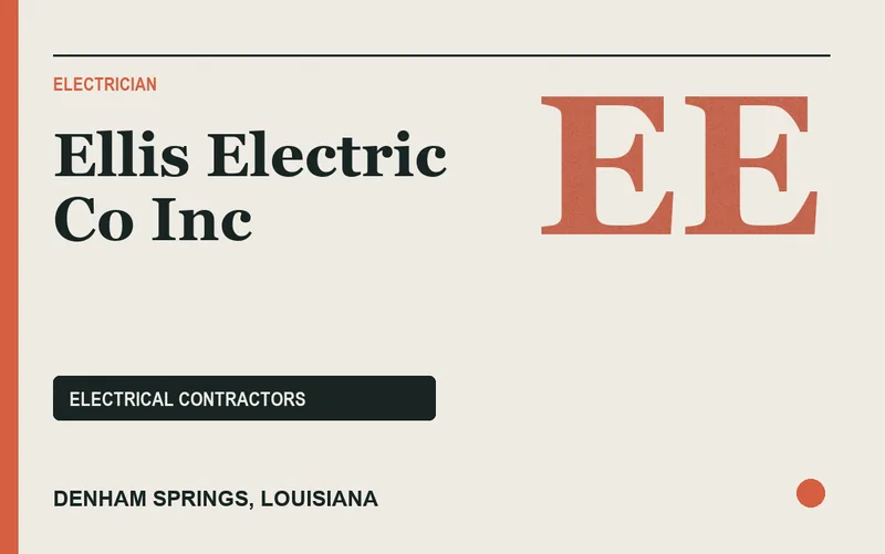 Ellis Electric Co Inc in Denham Springs, Louisiana