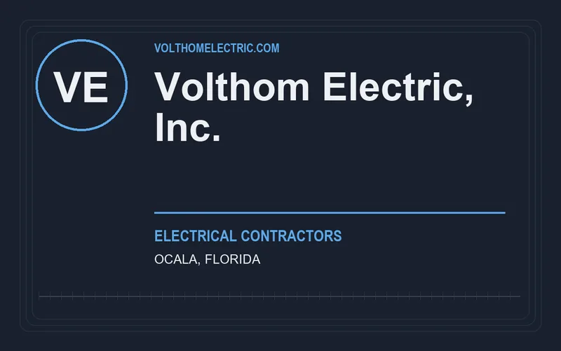 VOLTHOM ELECTRIC, INC. in Ocala, Florida