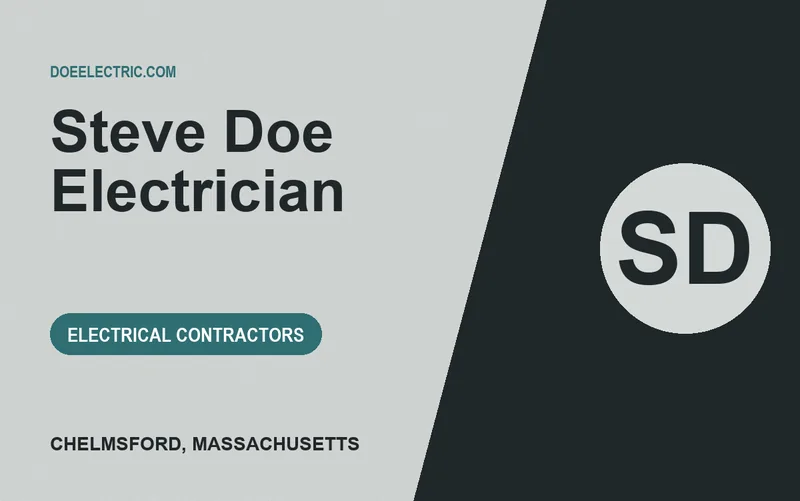 Steve Doe Electrician in Chelmsford, Massachusetts