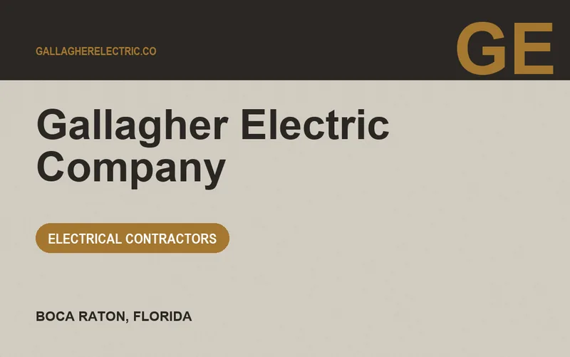 Gallagher Electric Company in Boca Raton, Florida