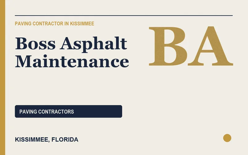Boss Asphalt Maintenance in Kissimmee, Florida