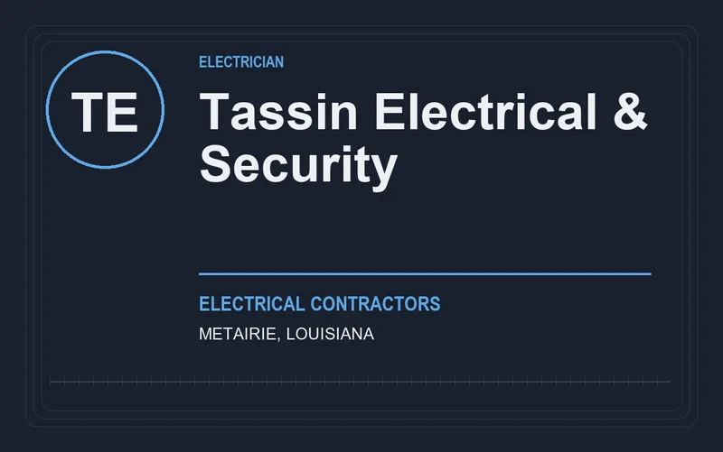 Tassin Electrical & Security in Metairie, Louisiana