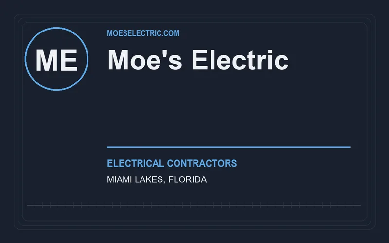 Moe's Electric in Miami Lakes, Florida