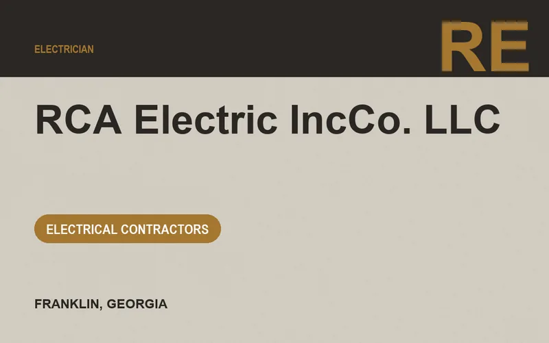RCA Electric IncCo. LLC in Franklin, Georgia