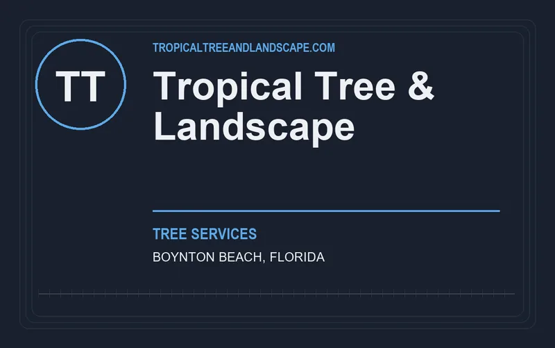 Tropical Tree & Landscape in Boynton Beach, Florida