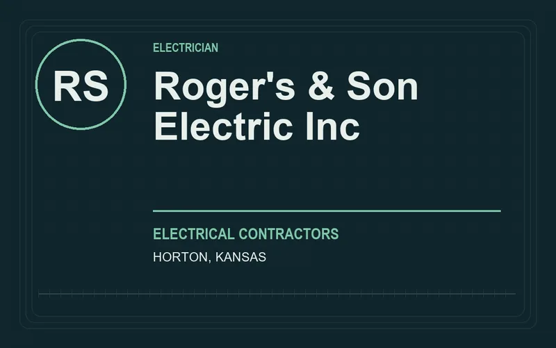 Roger's & Son Electric Inc in Horton, Kansas