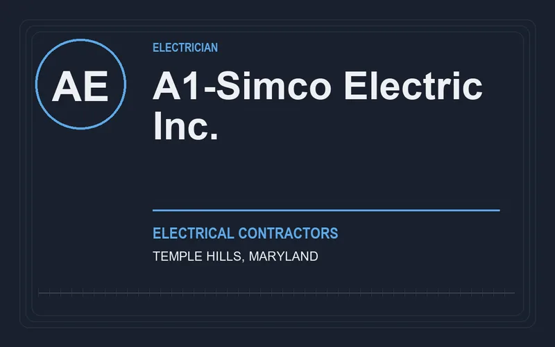 A1-SIMCO ELECTRIC INC. in Temple Hills, Maryland