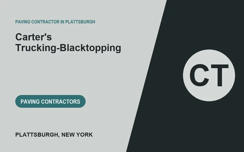 Carter's Trucking-Blacktopping in Plattsburgh, New York