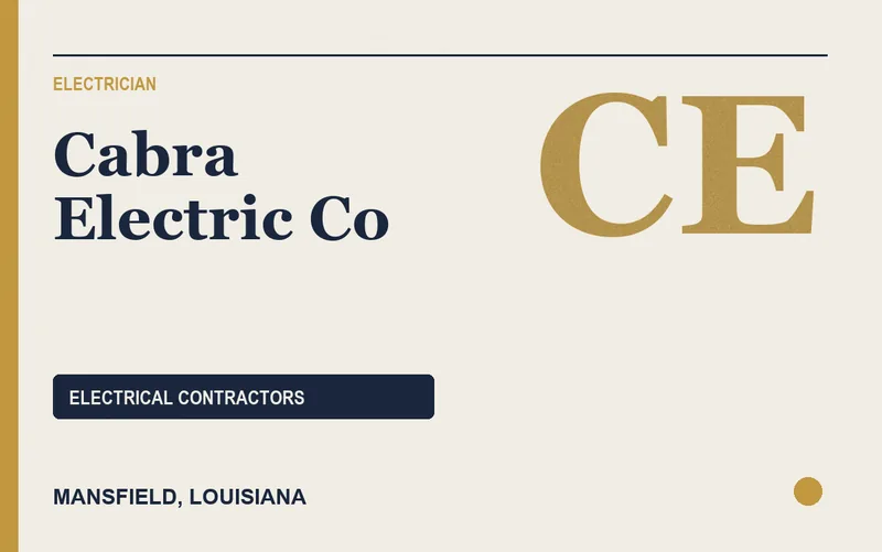 Cabra Electric Co in Mansfield, Louisiana