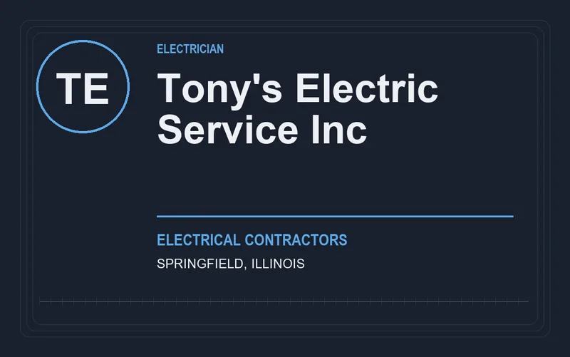 Tony's Electric Service Inc in Springfield, Illinois