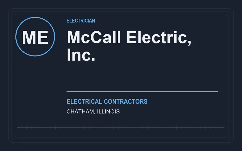 McCall Electric, Inc. in Chatham, Illinois