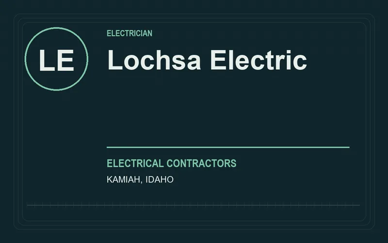 Lochsa Electric in Kamiah, Idaho
