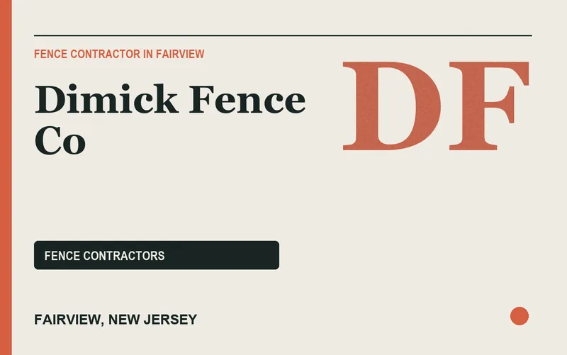 Dimick Fence Co in Fairview, New Jersey