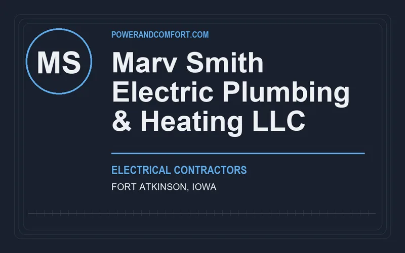 Marv Smith Electric Plumbing & Heating LLC in Fort Atkinson, Iowa