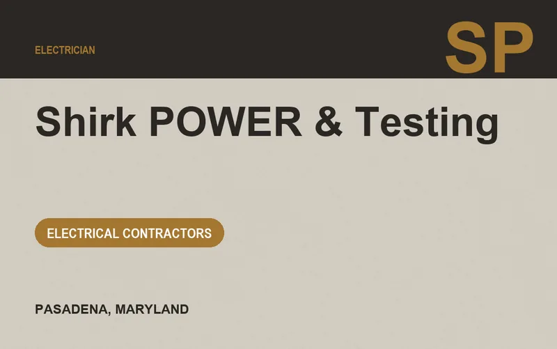 Shirk POWER & Testing in Pasadena, Maryland