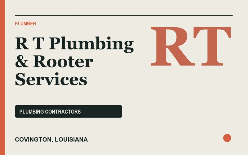 R T Plumbing & Rooter Services in Covington, Louisiana