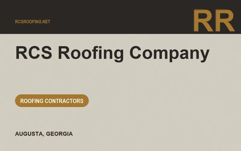 RCS Roofing Company in Augusta, Georgia