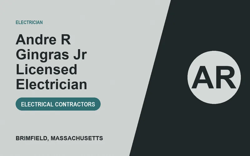 Andre R Gingras Jr Licensed Electrician in Brimfield, Massachusetts