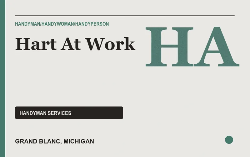 Hart At Work in Grand Blanc, Michigan