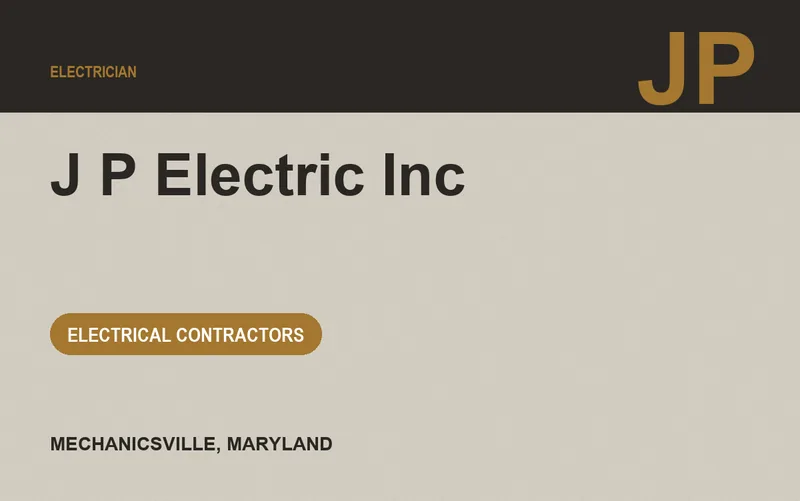 J P Electric Inc in Mechanicsville, Maryland