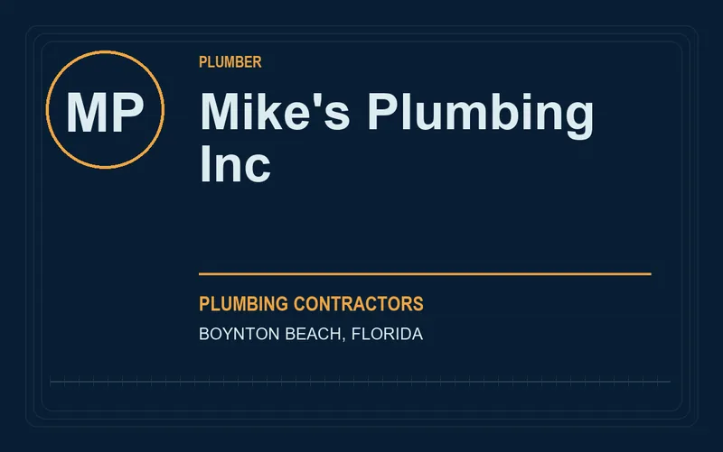 Mike's Plumbing Inc in Boynton Beach, Florida