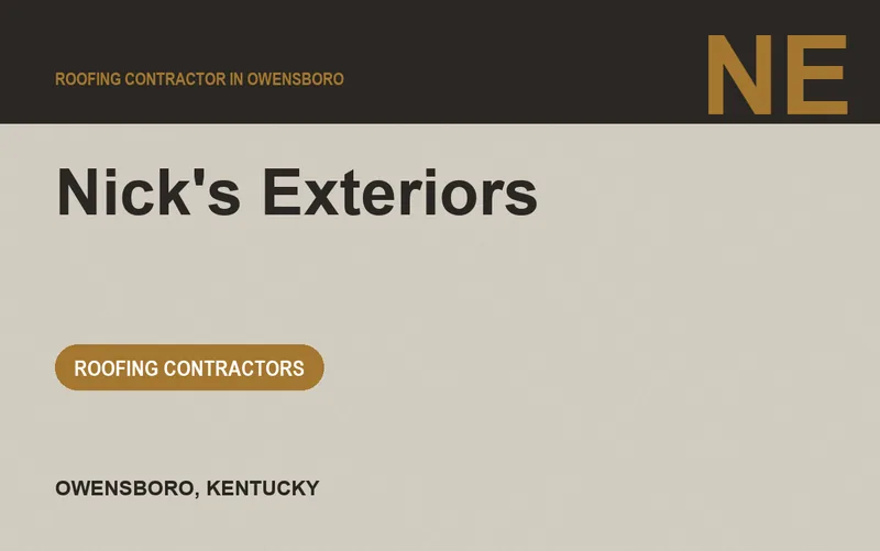 Nick's Exteriors in Owensboro, Kentucky