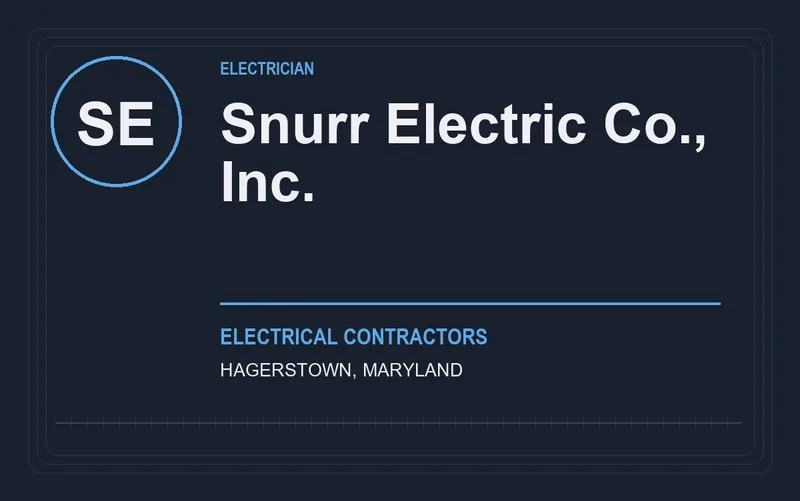 Snurr Electric Co., Inc. in Hagerstown, Maryland
