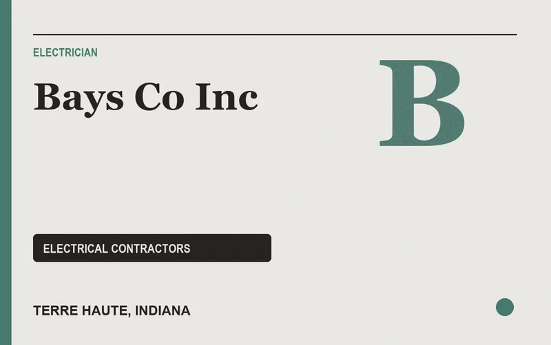Bays Co Inc in Terre Haute, Indiana