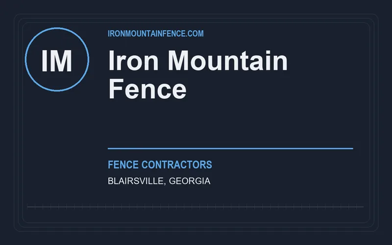 Iron Mountain Fence in Blairsville, Georgia