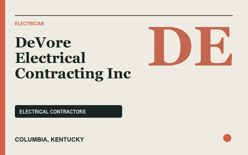 DeVore Electrical Contracting Inc in Columbia, Kentucky