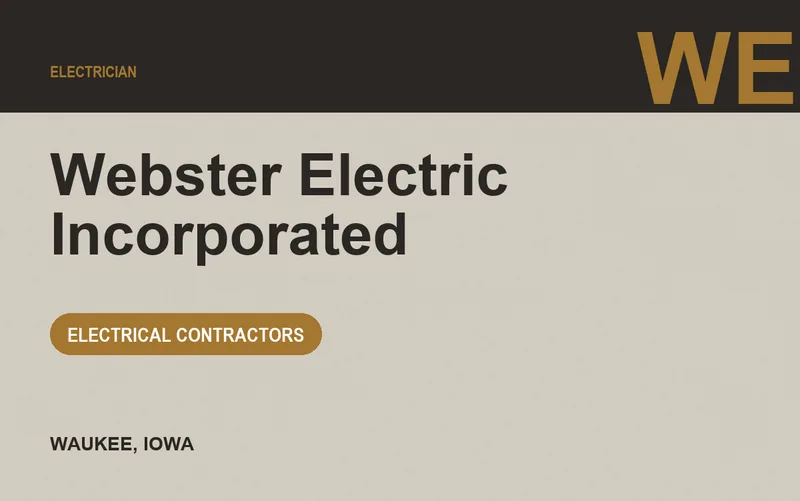 Webster Electric Incorporated in Waukee, Iowa